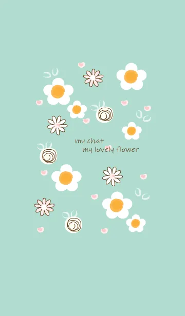 [LINE着せ替え] Small white flowers 6 :)の画像1