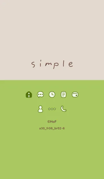 [LINE着せ替え] a30_06_イエロー ブラウン2-6の画像1