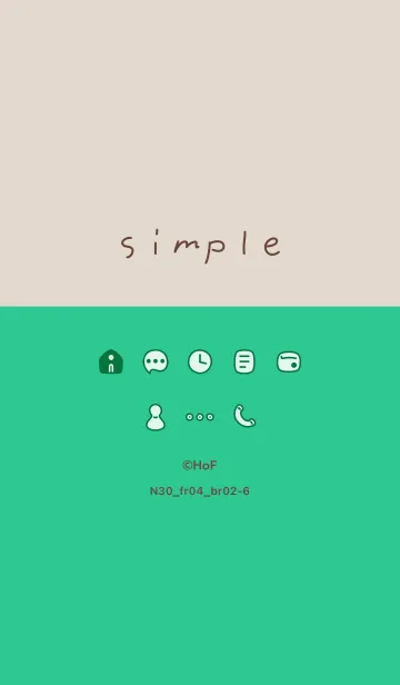 [LINE着せ替え] N30_04_グリーン ブラウン2-6の画像1
