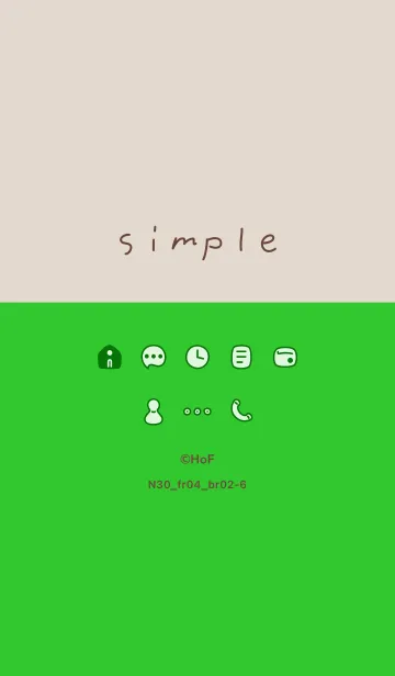 [LINE着せ替え] N30_04_グリーン2 ブラウン2-6の画像1