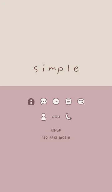 [LINE着せ替え] 130_13_ピンク2 ブラウン2-6の画像1