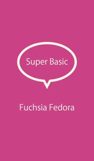 [LINE着せ替え] Super Basic Fuchsia Fedoraの画像1