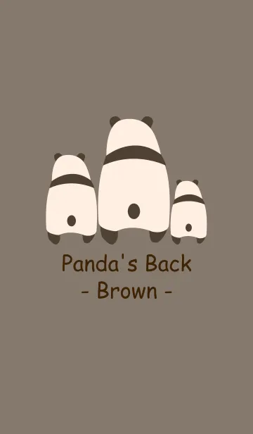 [LINE着せ替え] Panda's Back -Brown 5-の画像1