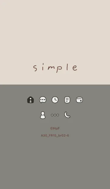 [LINE着せ替え] A30_15_スモーキーアッシュ ブラウン2-6の画像1