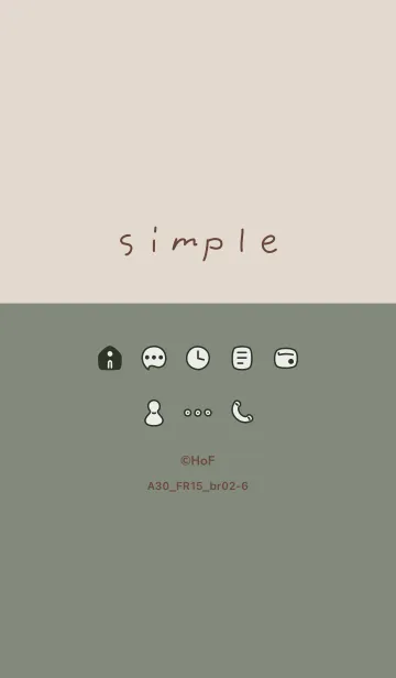 [LINE着せ替え] A30_15_スモーキーMアッシュ ブラウン2-6の画像1