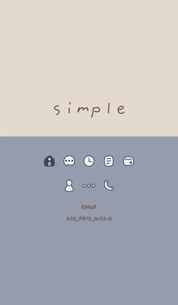 [LINE着せ替え] A30_15_ホワイトアッシュ ブラウン2-6の画像1