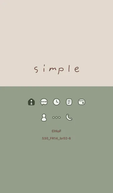 [LINE着せ替え] 530_14_スモーキーMアッシュ ブラウン2-6の画像1