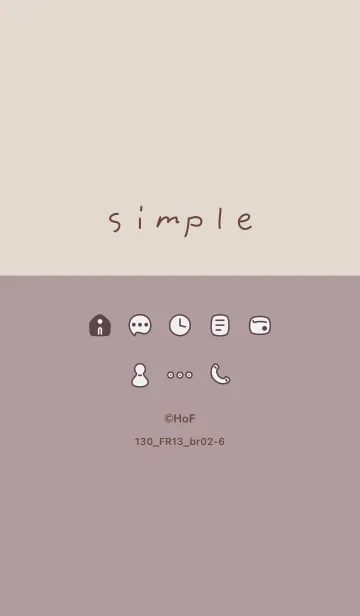 [LINE着せ替え] 130_13_ショコラ ブラウン2-6の画像1