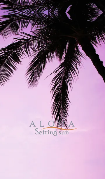 [LINE着せ替え] Setting sun ALOHA 5の画像1