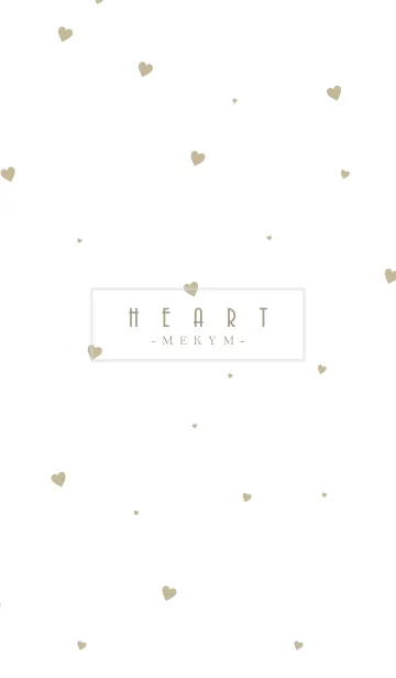 [LINE着せ替え] HEART-Beige MEKYM 4の画像1