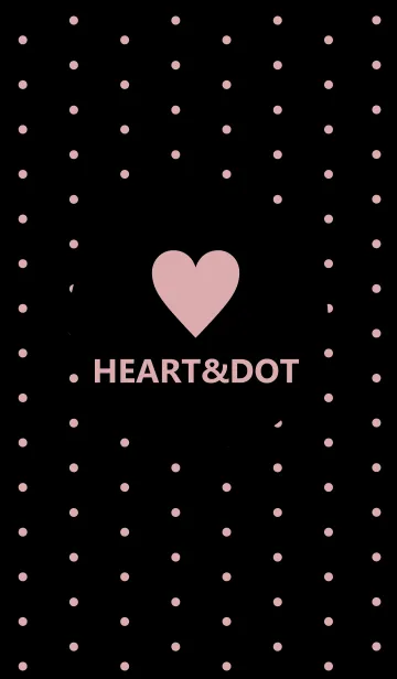 [LINE着せ替え] HEART&DOT *BLACK PINK*の画像1