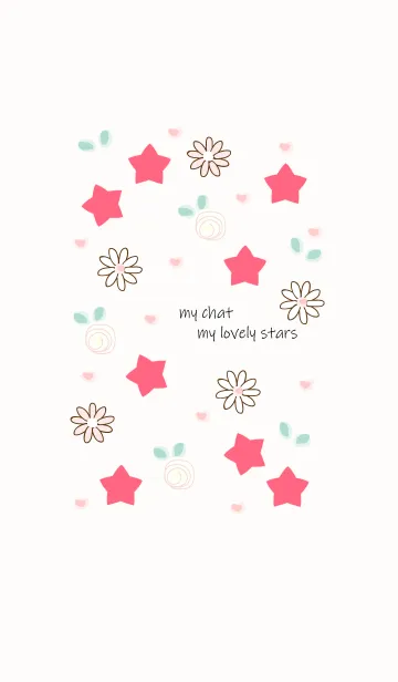 My chat my lovely stars (Pink ver.) 11の着せ替えメイン画像