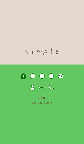 [LINE着せ替え] a30_06_グリーン2 ブラウン2-9の画像1