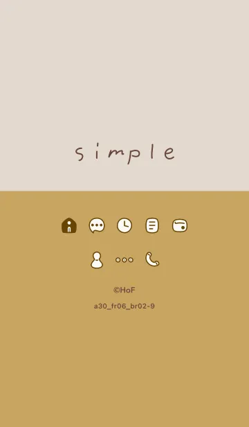 [LINE着せ替え] a30_06_オレンジ ブラウン2-9の画像1