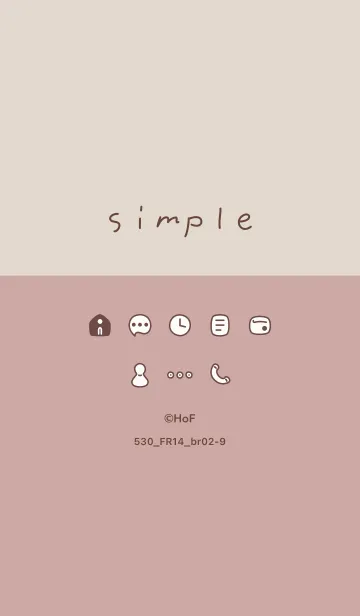 [LINE着せ替え] 530_14_ピンク ブラウン2-9の画像1