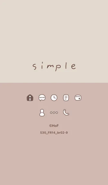 [LINE着せ替え] 530_14_ベージュ ブラウン2-9の画像1