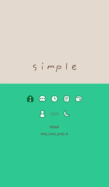 [LINE着せ替え] N30_04_グリーン ブラウン2-9の画像1