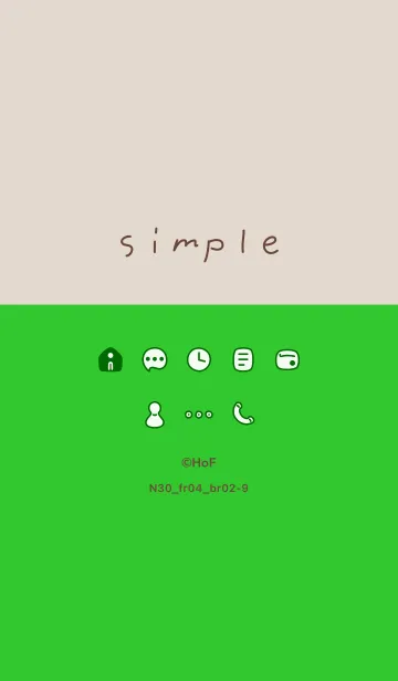 [LINE着せ替え] N30_04_グリーン2 ブラウン2-9の画像1