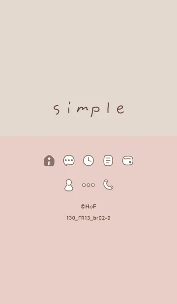 [LINE着せ替え] 130_13_ベージュ ブラウン2-9の画像1