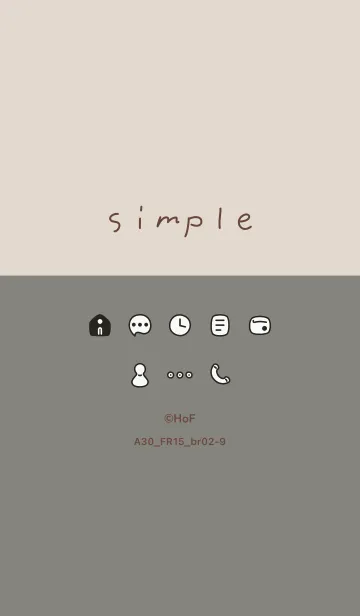 [LINE着せ替え] A30_15_スモーキーアッシュ ブラウン2-9の画像1