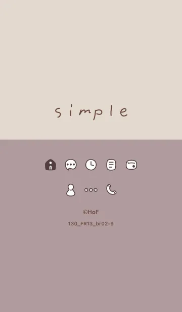 [LINE着せ替え] 130_13_ショコラ ブラウン2-9の画像1