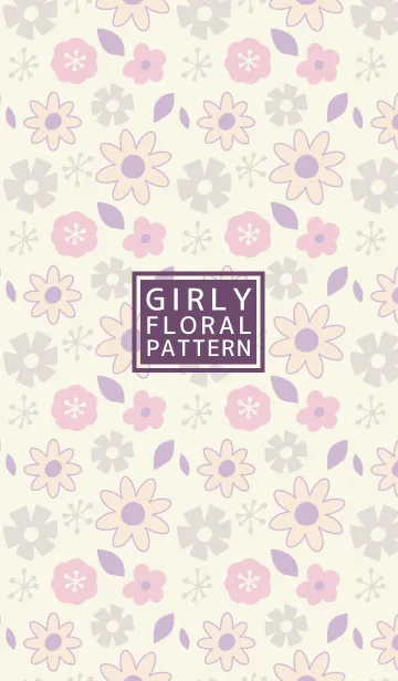 [LINE着せ替え] Girly Floral Pattern 2の画像1