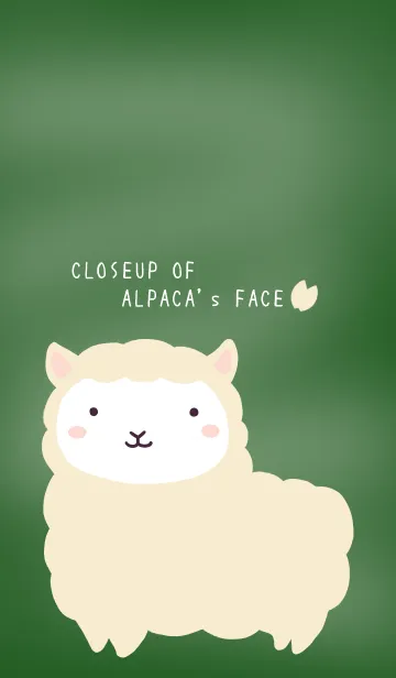 [LINE着せ替え] シンプルなアルパカの着せかえ/黒板の画像1