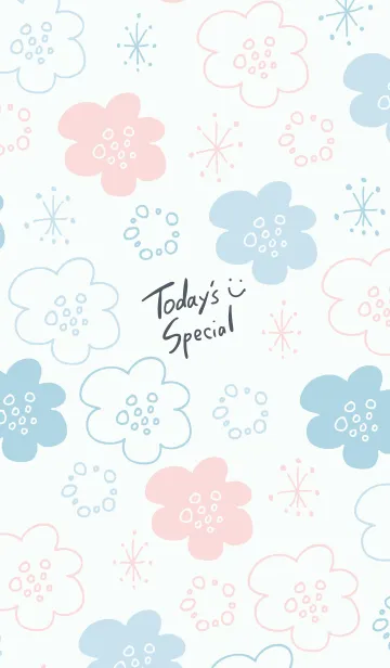 [LINE着せ替え] 手書きのお花くすみカラー23の画像1