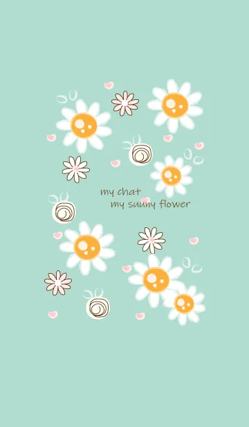 [LINE着せ替え] Mini sunny flowers 6の画像1