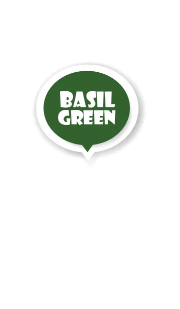 [LINE着せ替え] Basil Green Button In White V.4 (JP)の画像1