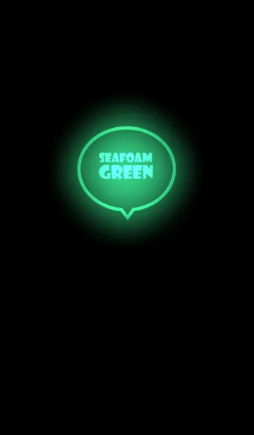 [LINE着せ替え] Seafoam Green Neon Theme Vr.1 (JP)の画像1