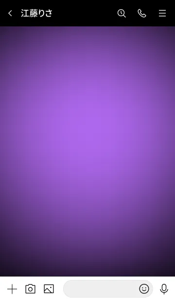 [LINE着せ替え] Orchid Purple  In Black Vr.7 (JP)の画像3