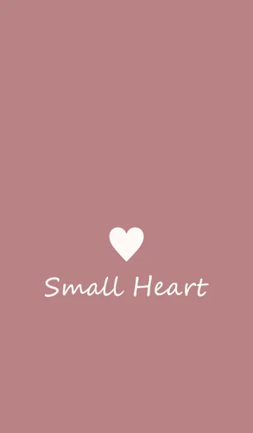 [LINE着せ替え] Small Heart *DarkSmokyPink*の画像1