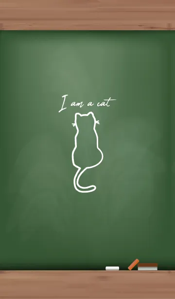 [LINE着せ替え] I am a cat Black Board.の画像1