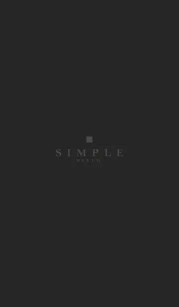 [LINE着せ替え] MATTE BLACK -SIMPLE SQUARE- 34の画像1