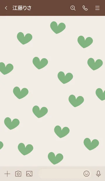 [LINE着せ替え] n31_07_グリーン2 ブラウン2-3の画像3