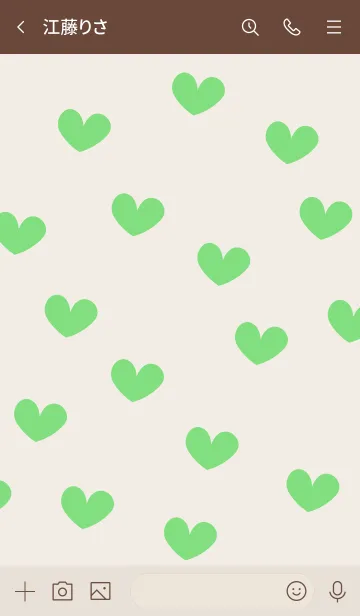 [LINE着せ替え] N31_03_グリーン2 ブラウン2-3の画像3