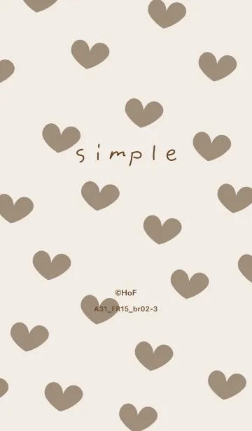 [LINE着せ替え] A31.15_ベージュ4 ブラウン2-3の画像1