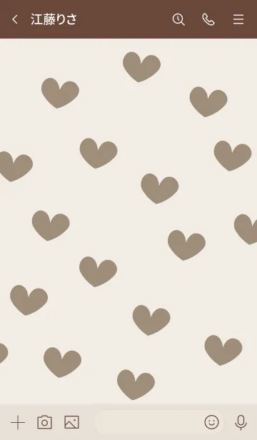 [LINE着せ替え] A31.15_ベージュ4 ブラウン2-3の画像3