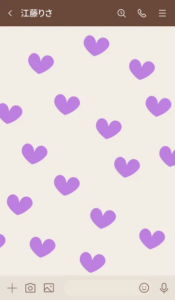 [LINE着せ替え] N31_03_パープル ブラウン2-3の画像3