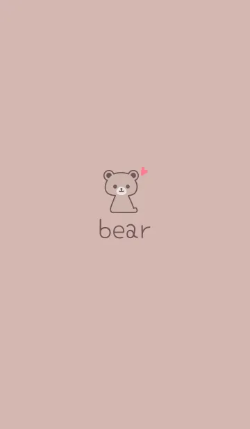 [LINE着せ替え] Bear3 *Dullness Pink*の画像1