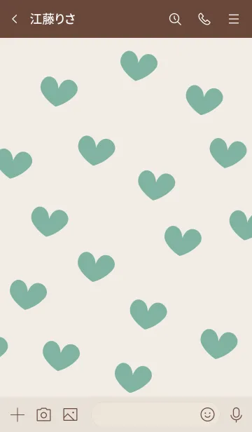 [LINE着せ替え] n31_07_グリーン ブラウン2-6の画像3