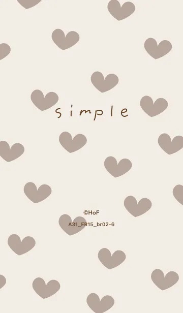 [LINE着せ替え] A31.15_ベージュ ブラウン2-6の画像1