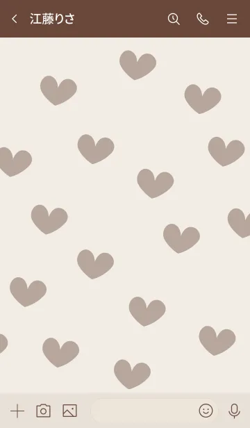 [LINE着せ替え] A31.15_ベージュ ブラウン2-6の画像3