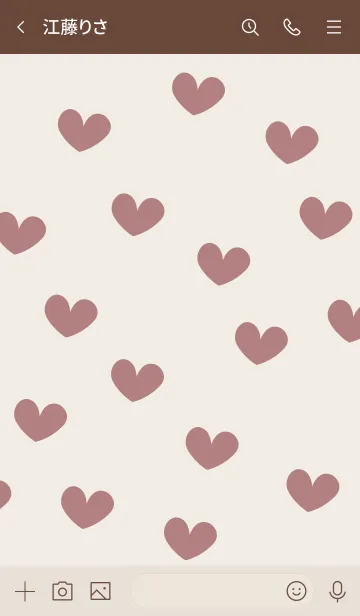 [LINE着せ替え] n31_07_レッド2 ブラウン2-6の画像3