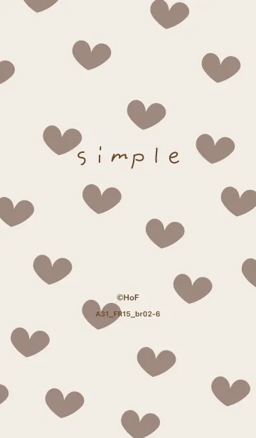 [LINE着せ替え] A31.15_ベージュ3 ブラウン2-6の画像1