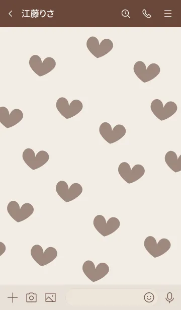 [LINE着せ替え] A31.15_ベージュ3 ブラウン2-6の画像3