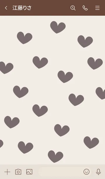 [LINE着せ替え] A31.15_ショコラ ブラウン2-6の画像3