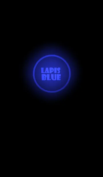 [LINE着せ替え] Lapis Blue Neon Theme Ver.2 (JP)の画像1