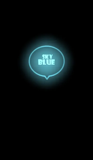 [LINE着せ替え] Sky Blue Neon Theme Vr.1 (JP)の画像1